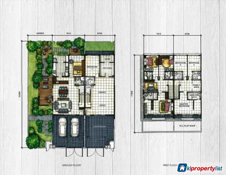 4 bedroom 2-sty Terrace/Link House for sale in Johor Bahru in Johor - image