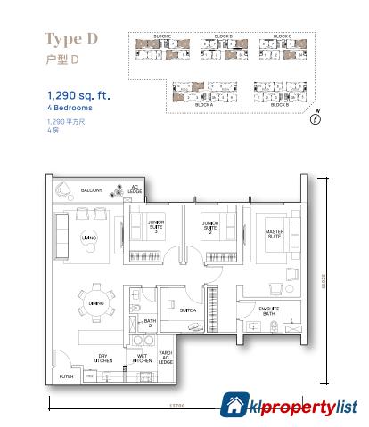 4 bedroom Condominium for rent in Batu Kawan in Malaysia - image
