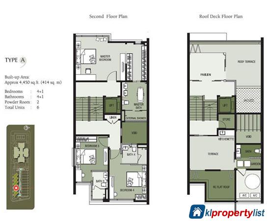 5 bedroom 3.5-sty Terrace/Link House for sale in Mont Kiara - image 22