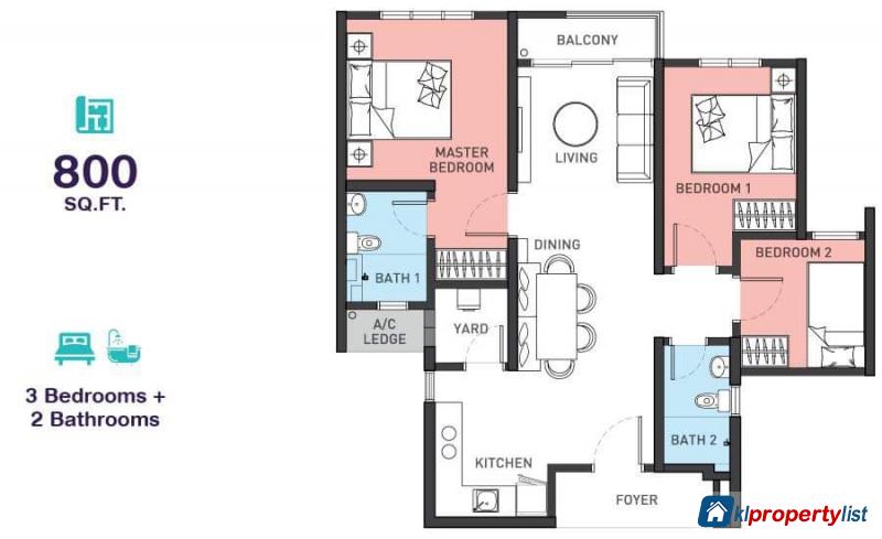 3 bedroom Condominium for sale in Setapak in Malaysia