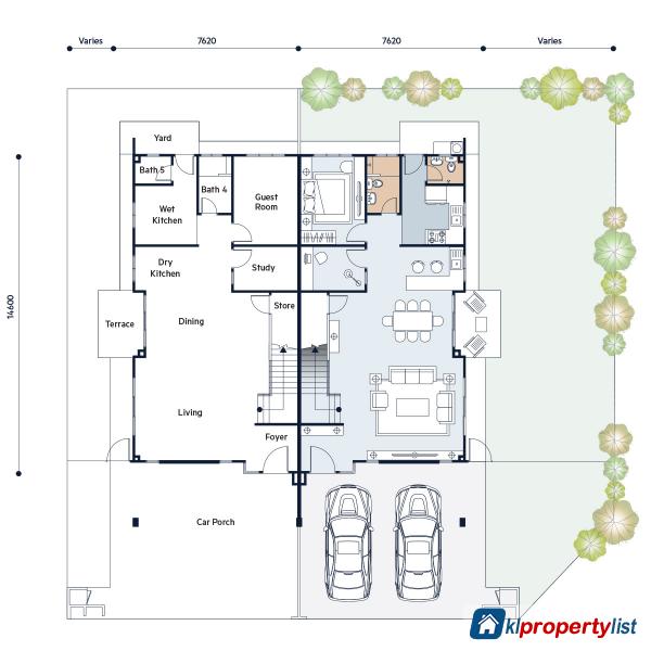 4 bedroom Semi-detached House for sale in Kajang in Selangor